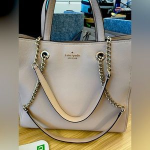 Kate Spade Infinite Large Triple Compartment Tote Purse In Rose Smoke EUC